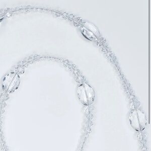 Beaded Lanyard  Crossbody Phone Accessory Crystal clear